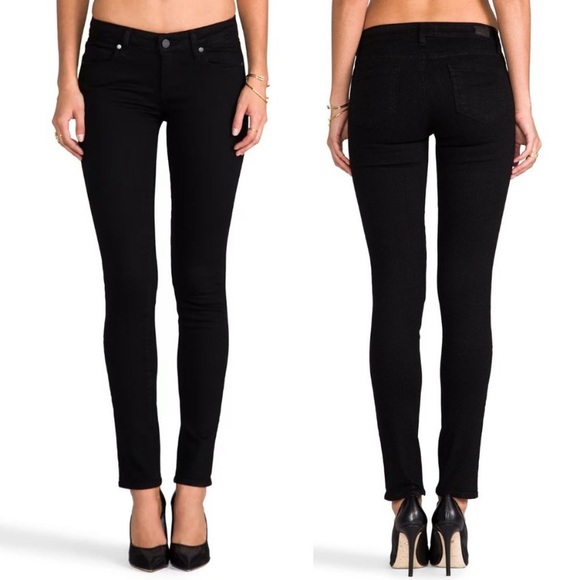 Black “Skyline” Slim Leg Jeans  { Paige } - Picture 2 of 8